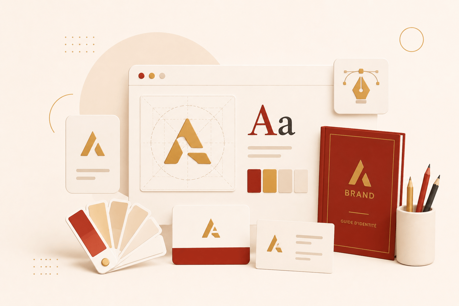 Illustration de branding